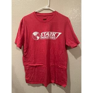 NWOT Disney Parks Marvel Stark Industries Ironman Spider-man Red Tee Shirt L